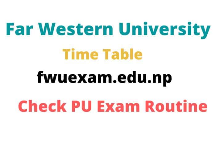 FWU Exam Routine 2080