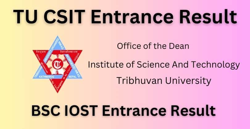 BSc CSIT Entrance Result 2080 