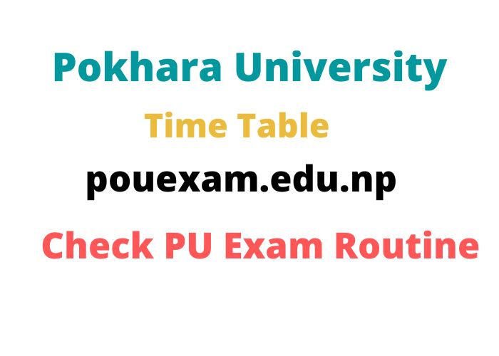 pokhar university exam routine