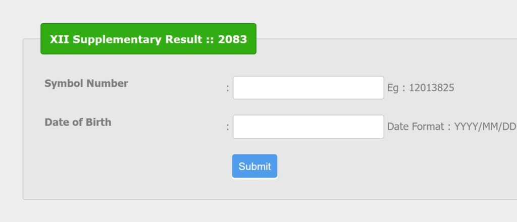 Class 12 Re Exam Result 2082 Published Check NEB Class 12 Grade Increment Result 1 class 12 re exam result